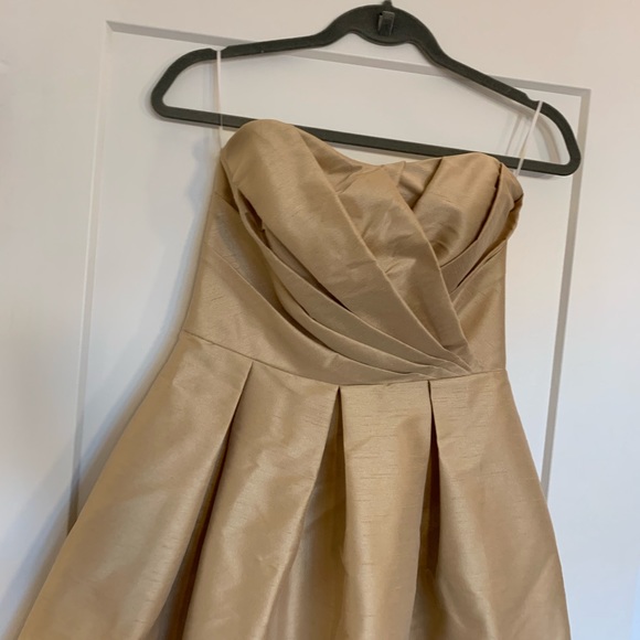 Champagne strapless bridesmaid’s dress - Picture 3 of 5